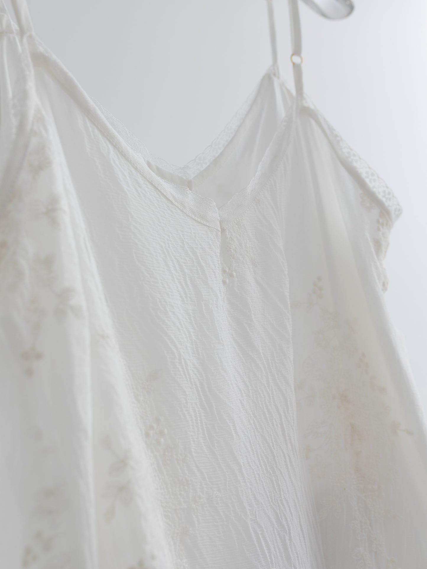 100% Mulberry Silk Lace Cami Top V004
