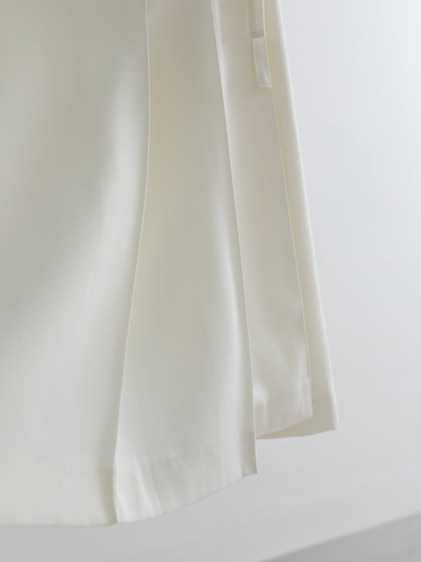 Triacetate Blend Tie-Waist Wrap Skirt V012