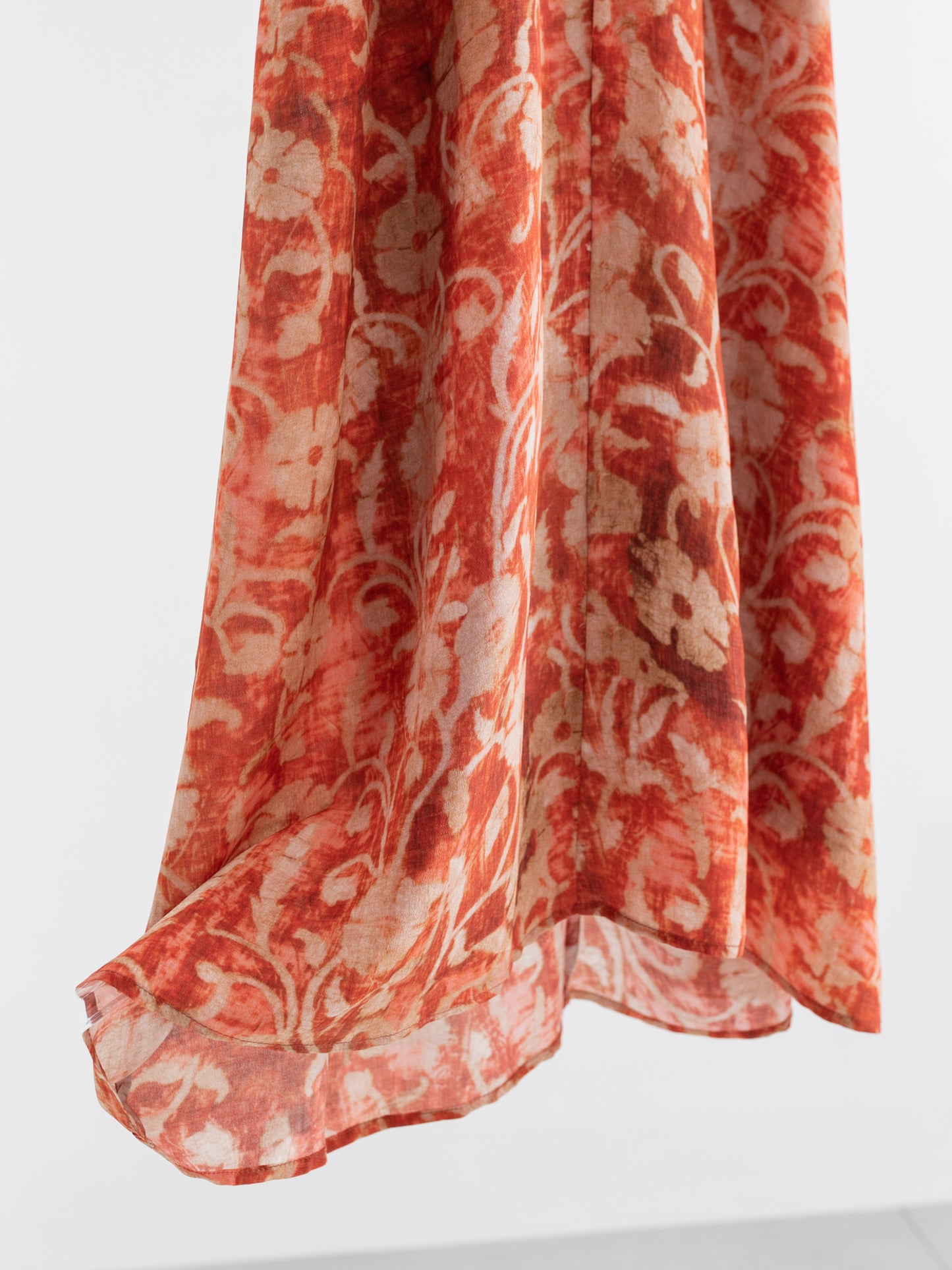 Silk Floral Halter Maxi Dress V009