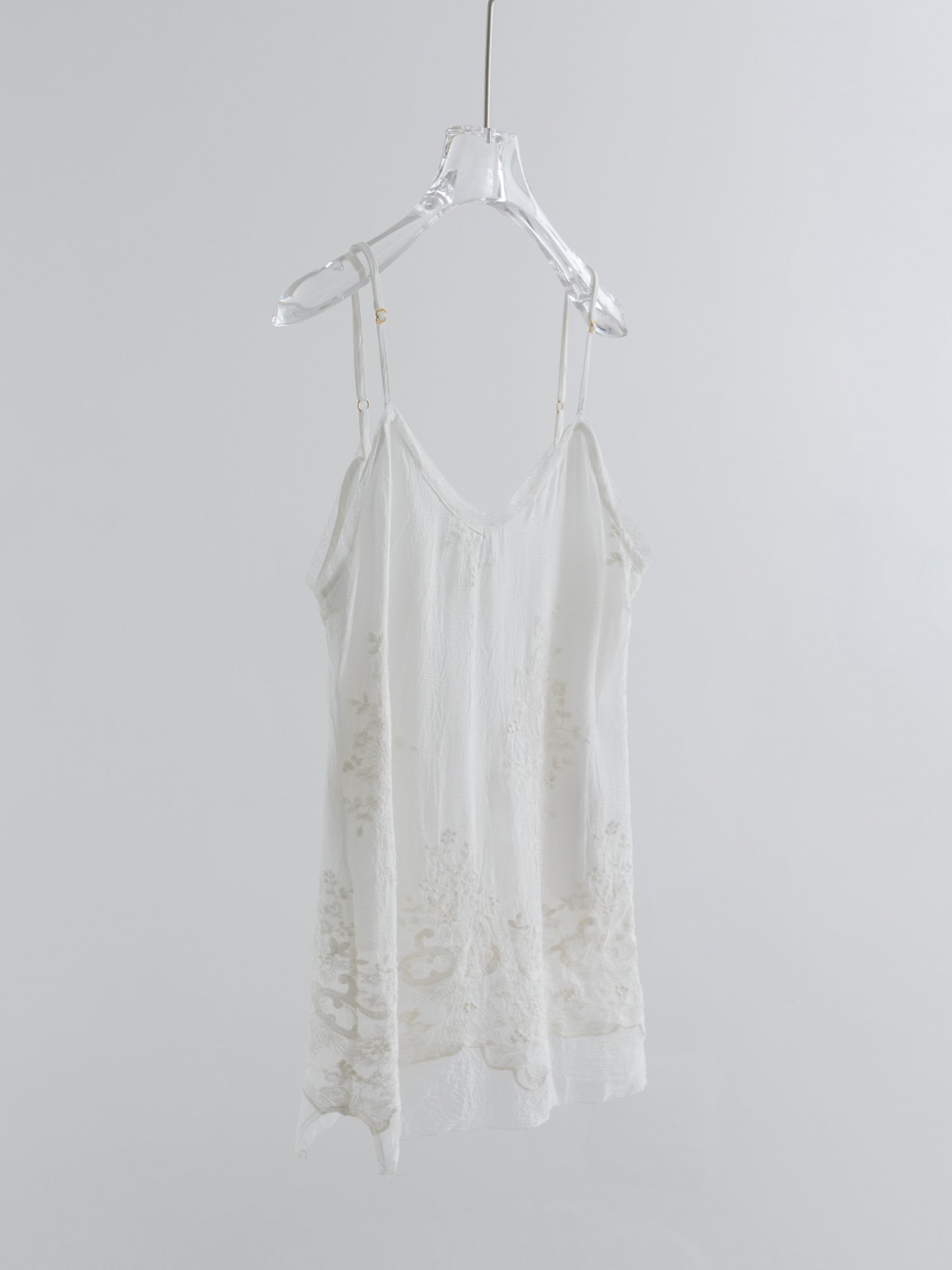 100% Mulberry Silk Lace Cami Top V004